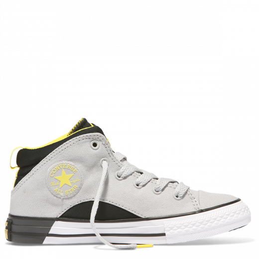 Chuck Taylor All Star Mid Ash Grey/black - Walking Shoe (520x520), Png Download