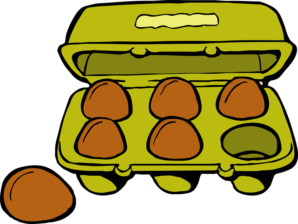 Free Egg Clipart Eggs Food Clip Art Downloadclipart - Carton Of Eggs Clipart (600x451), Png Download