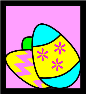 Easter Eggs Clipart Png - Easter Egg Clipart (425x600), Png Download