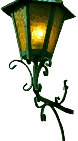 Lamp Post Clipart Night Png - Transparent Street Light Png (640x480), Png Download