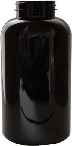 950 Cc Black Pet Wide Mouth Packer - Glass Bottle (500x500), Png Download