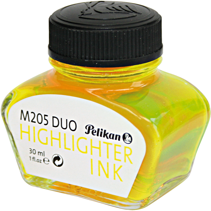 Ink Bottle Highlighter Yellow 30ml - Pelikan Bottled Highlighter Ink 30ml Green (1200x1200), Png Download