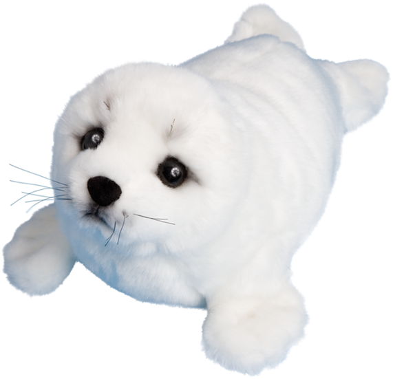 Douglas Twinkle White Seal - Douglas Plush Twinkle Harp Seal 38cm (600x600), Png Download