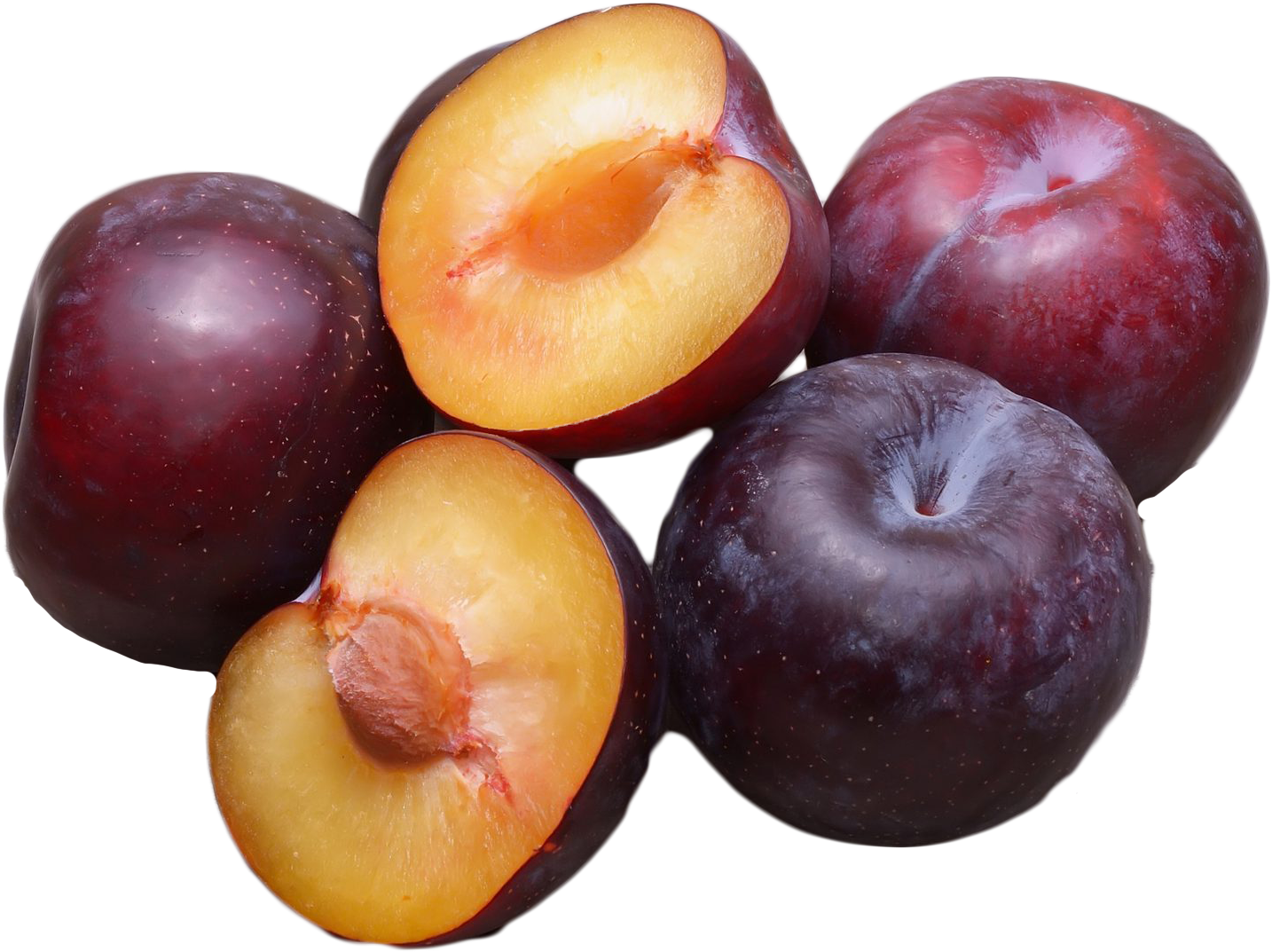 Plums Halved Png Image - Plums Png (1920x1318), Png Download