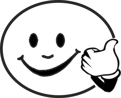19 Happy Face Png Transparent Stock Black And White - Smiling Faces Images Black And White (423x342), Png Download