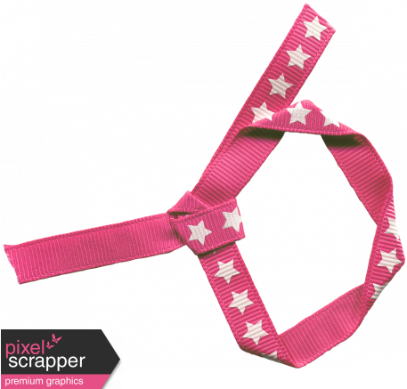 Bow 174 Pink Stars - Fanny Pack (456x456), Png Download