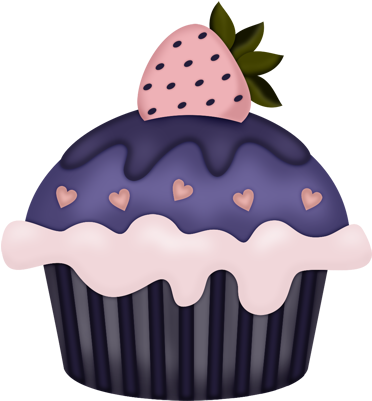 Nurcan Art Cupcakes, Pretty Cupcakes, Paper Cupcake, - Patisserie Dessin (378x420), Png Download