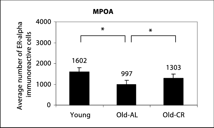 Averages Of Erα Immunoreactive Cell Counts, With Standard - Diagram (713x426), Png Download