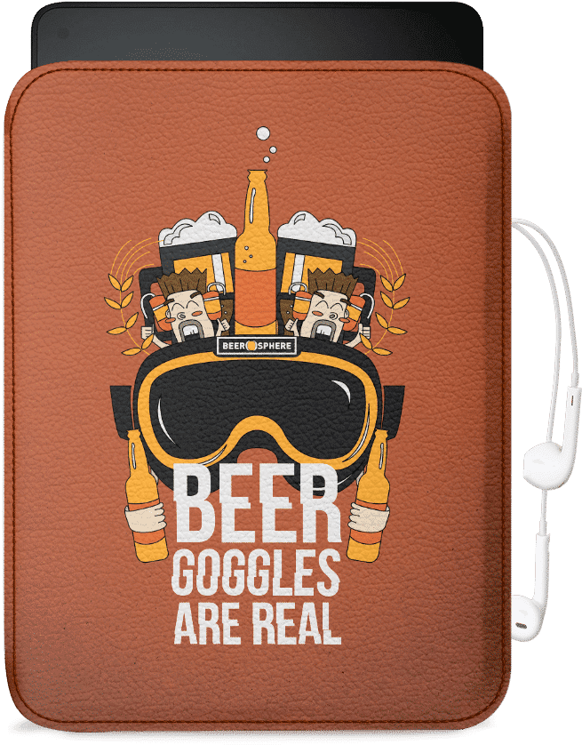 Dailyobjects Beer Goggles Real Real Leather Sleeve - Crest (900x900), Png Download