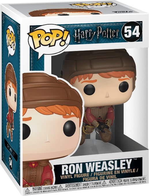 Funko Pop Movies Harry Potter Ron Weasley On Broom - Steve Scoops Ahoy Funko Pop (517x677), Png Download