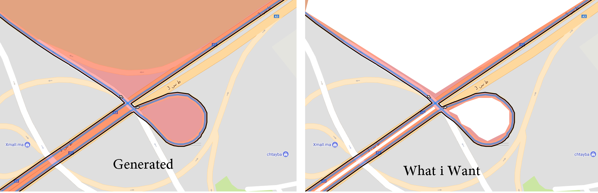 Can Here Look At The Intersection Of The Road That - Map (1954x633), Png Download