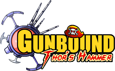 Gunbound Classic V750 - Gunbound Thor Hammer Logo (489x303), Png Download
