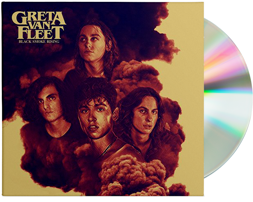 Hover To Zoom - Greta Van Fleet Black Smoke Rising (1000x1000), Png Download