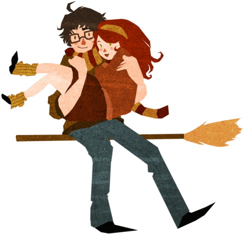 Art, Deviantart, And Harry Potter Image - Lily And James Potter Clipart (500x531), Png Download