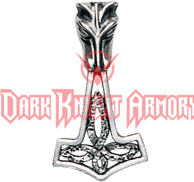 Thor's Wolf Hammer Pendant - Wolf Hammer (381x381), Png Download