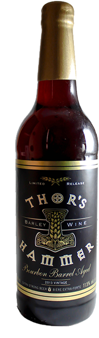 Thor's Hammer Barley Wine - Central City Thor's Hammer Barley Wine Bourbon Barrel (370x705), Png Download