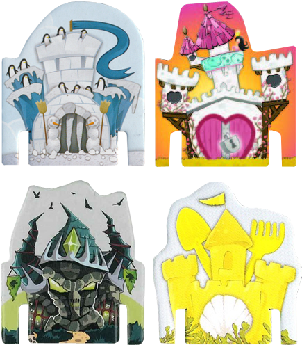 Four Promo Castles - Kingdomino Castle (443x510), Png Download