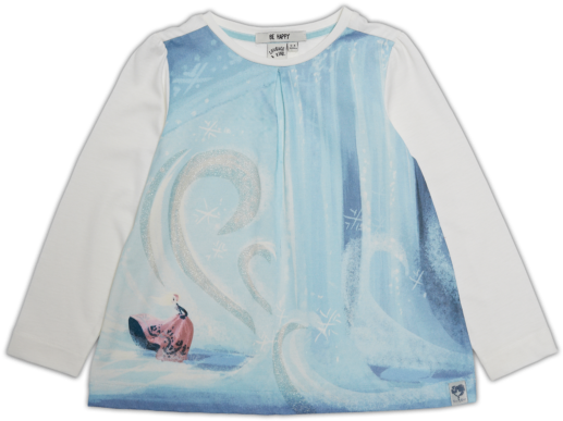 Ice Castle Scene T-shirt - Long-sleeved T-shirt (600x600), Png Download