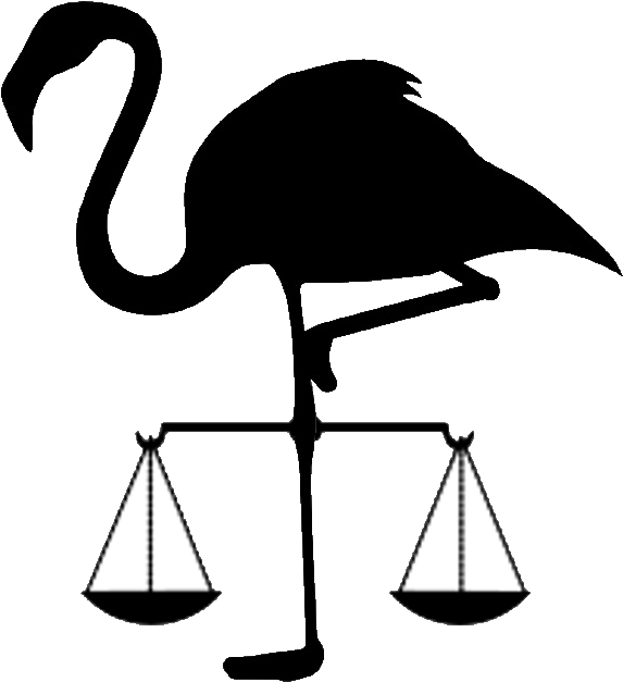 Flamingo-scales - Black And White Flamingo Clip Art (650x650), Png Download
