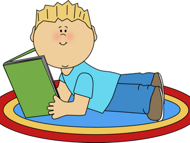 Boy Reading Clipart (640x480), Png Download