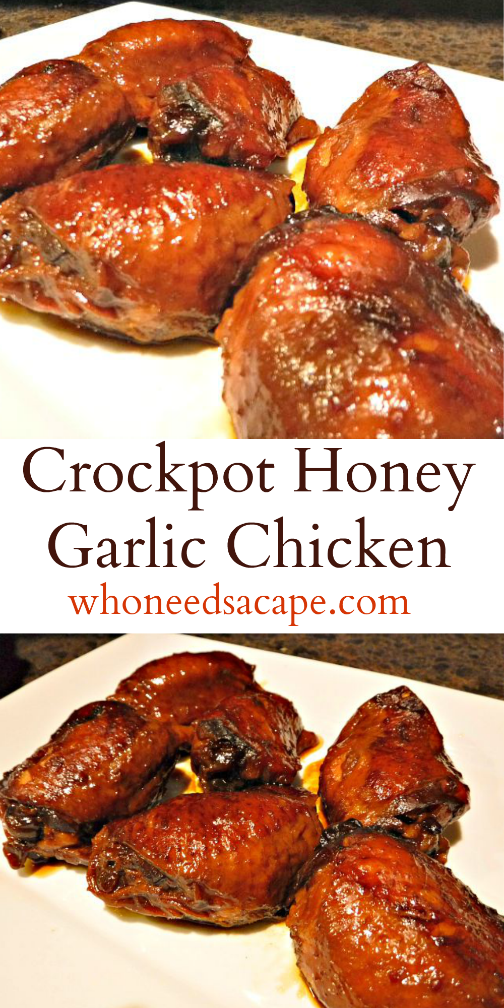 Exp Pin Crockpot Honey Garlic Chicken - Slow Cooker (1000x2000), Png Download