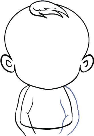 How To Draw Baby - Drawing (678x600), Png Download