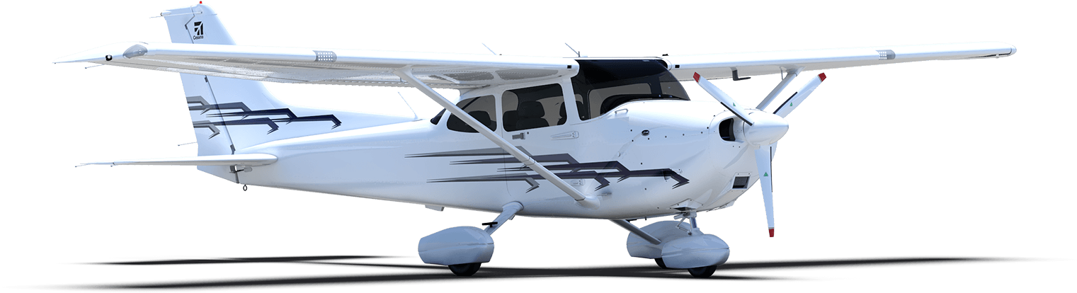 We Do Not Train Groups Of Flight Students At A Time - Cessna 172 Jta (1800x426), Png Download