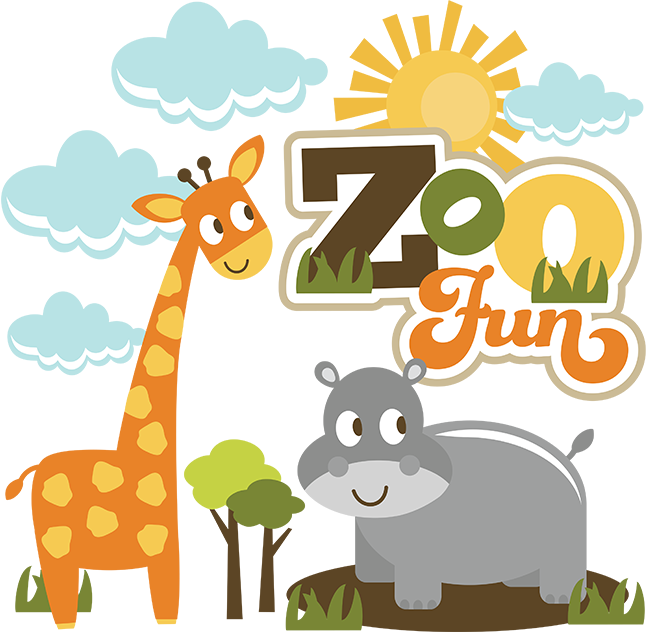 Cute Zoo Clipart (648x632), Png Download