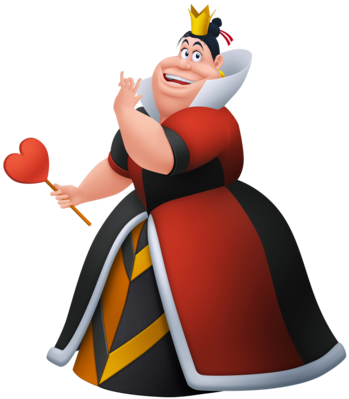 The Queen Of Hearts - Kingdom Hearts Queen Of Hearts (349x399), Png Download