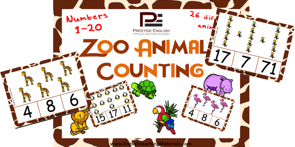 Zoo Animals Counting - Product (1023x510), Png Download