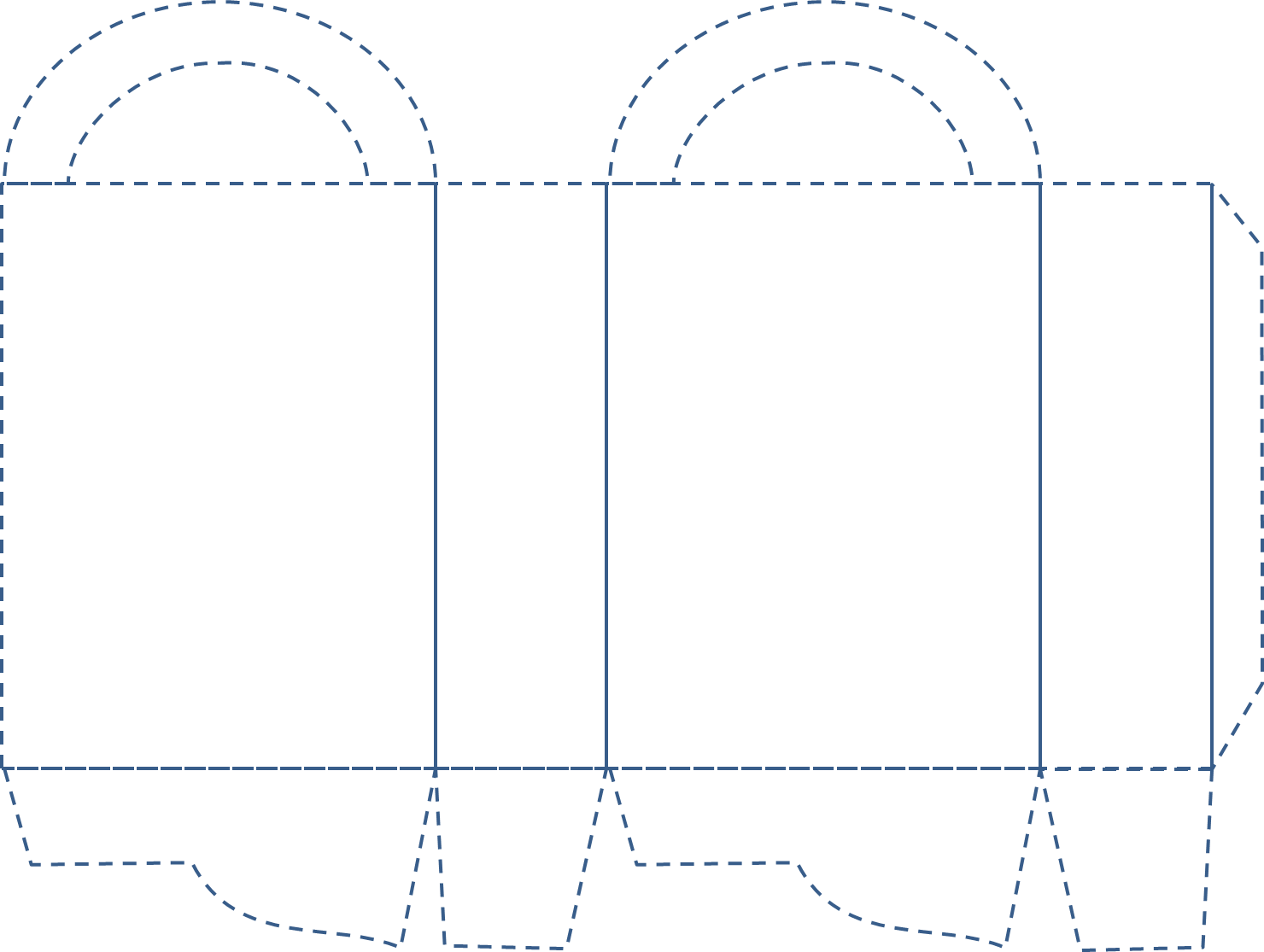 Custom Party Favor Bag - Diagram (1480x1115), Png Download