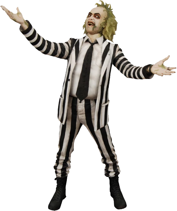 Betelgeuse - Beetlejuice Action Figure - Cult Classics Series 7 (582x694), Png Download