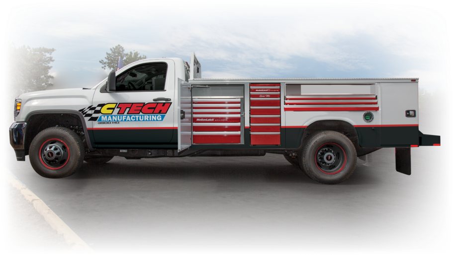 Kanpheide Truck With Drawers Decals - Service Truck Drawer Sets (1000x637), Png Download
