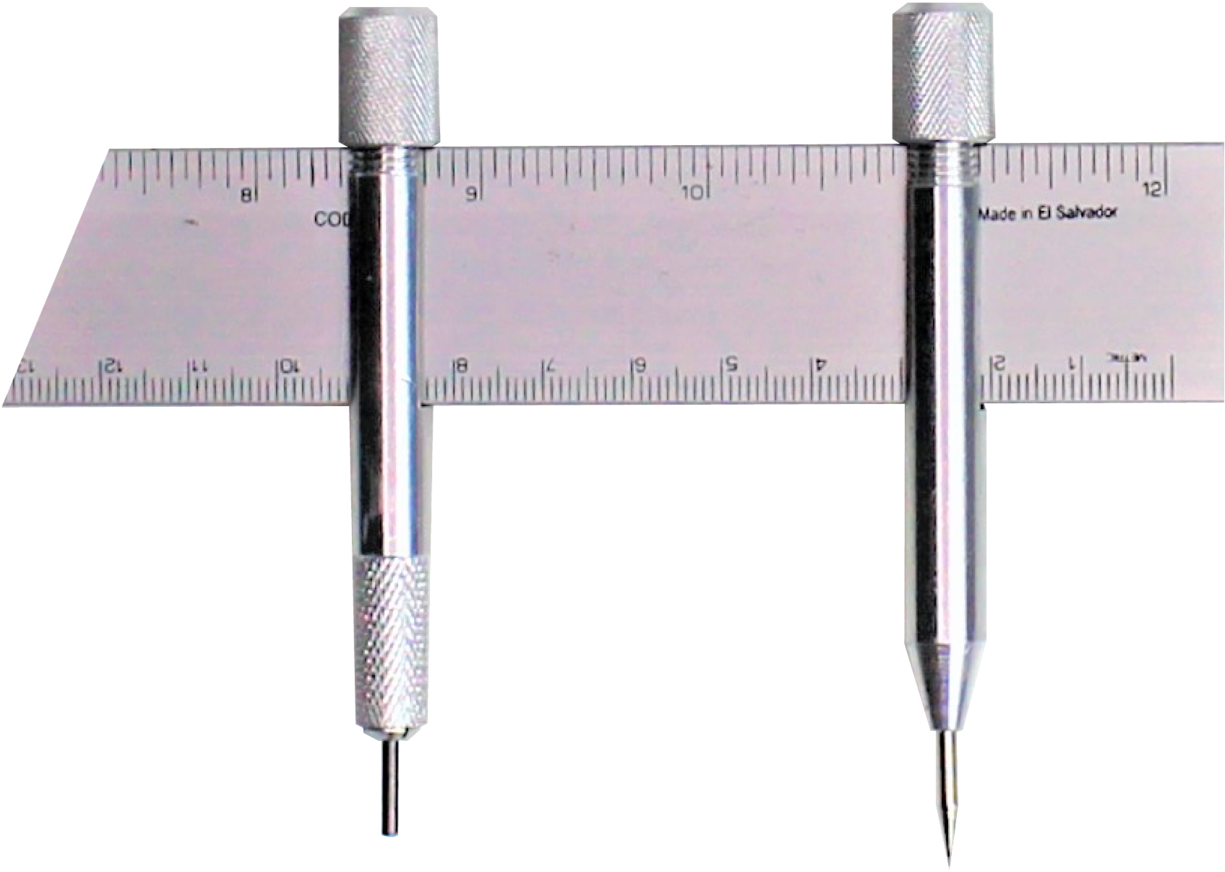 Yardstick Compass-lead & Pin Post - Yardstick Compass Swivel & Pin Post (1280x1114), Png Download
