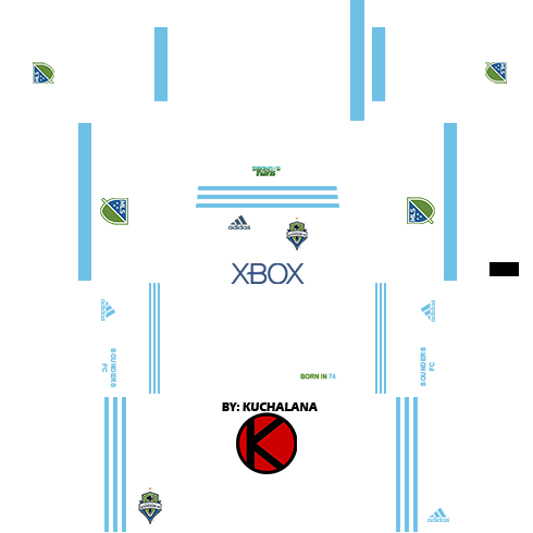 Seattle Sounders Fc Kits - Spain Kit Dream League Soccer (490x490), Png Download