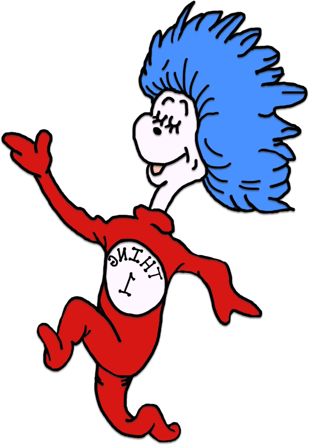 Dr Seuss Hat Clip Art - The Cat In The Hat (1008x1450), Png Download