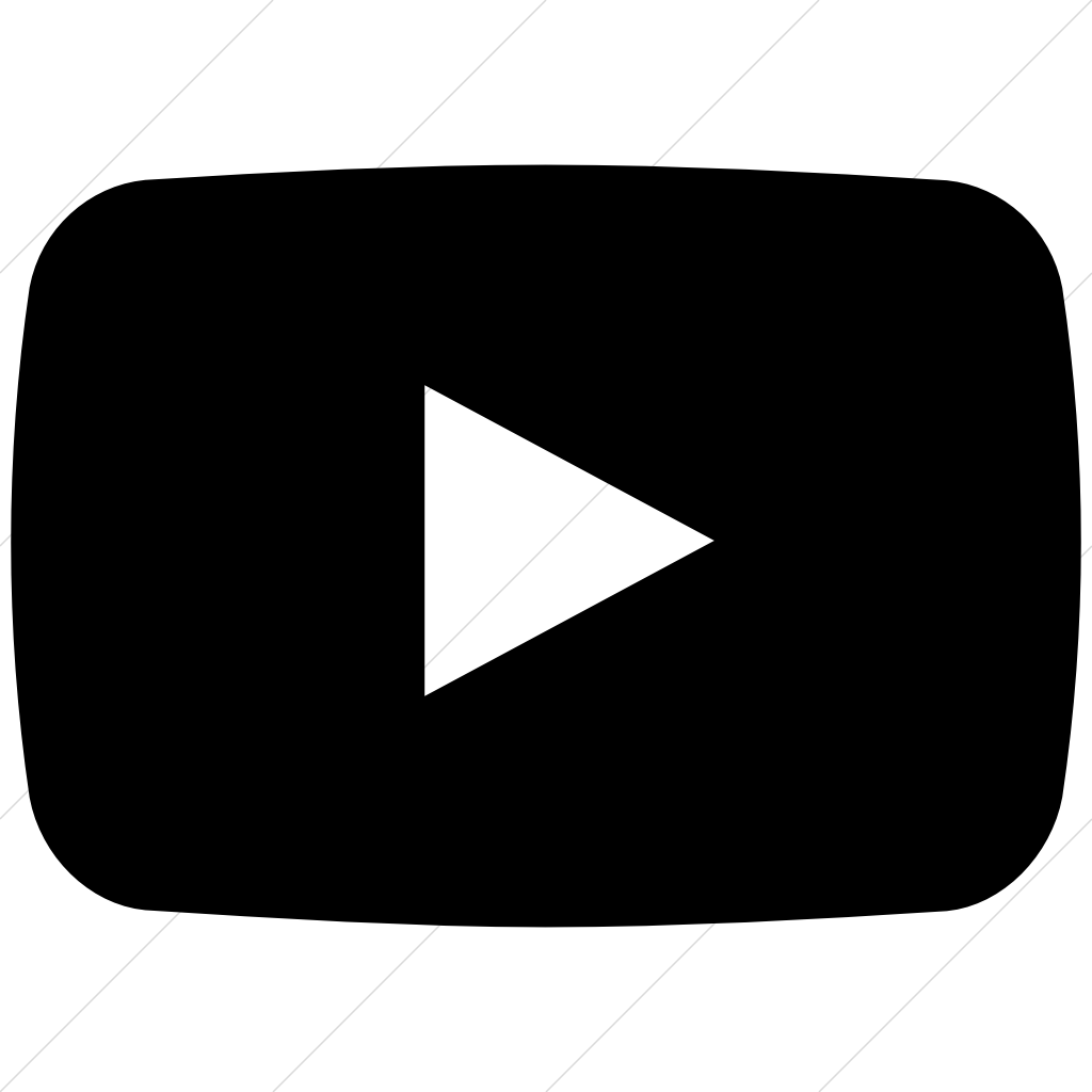 Youtube Logo Black Transparent (1024x1024), Png Download