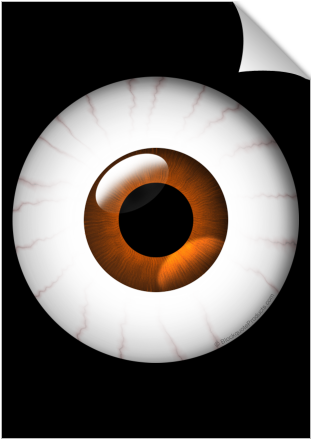 Large Brown Blood Shot Eye Poster Print - Printing (674x516), Png Download