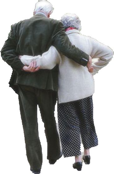 Old Couples Png (383x570), Png Download