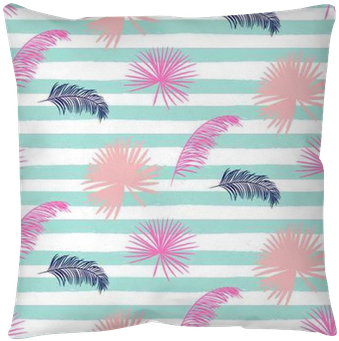 Pink Banana Palm Leaves Seamless Vector Pattern On - Banana (400x400), Png Download
