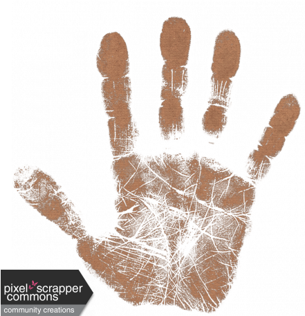 Kmrd Dirty Mcfilthy Handprint R - Handprint Ornament (oval) (456x456), Png Download