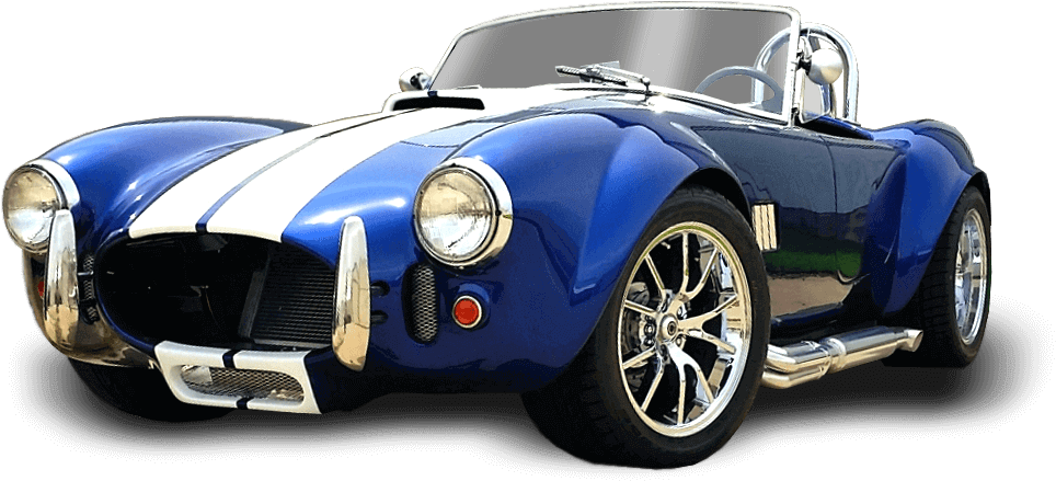 Ultimate Classic Cars Blue Gt-427 Roadster Camiones, - Ford Ac Cobra Png (997x447), Png Download