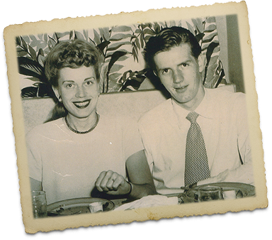 Old Black And White Picture Of Founder's Parents - Vintage Clothing (384x338), Png Download