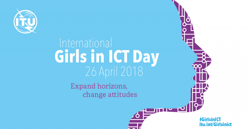 Happy International Girls In Ict Day 2018 - Girls In Ict Day 2018 (1024x536), Png Download