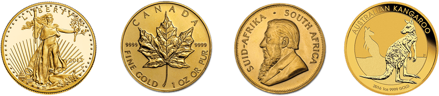 Gold Coins - Perth Mint Australia Kangaroo 1 Unze Gold - 2016 (876x265), Png Download