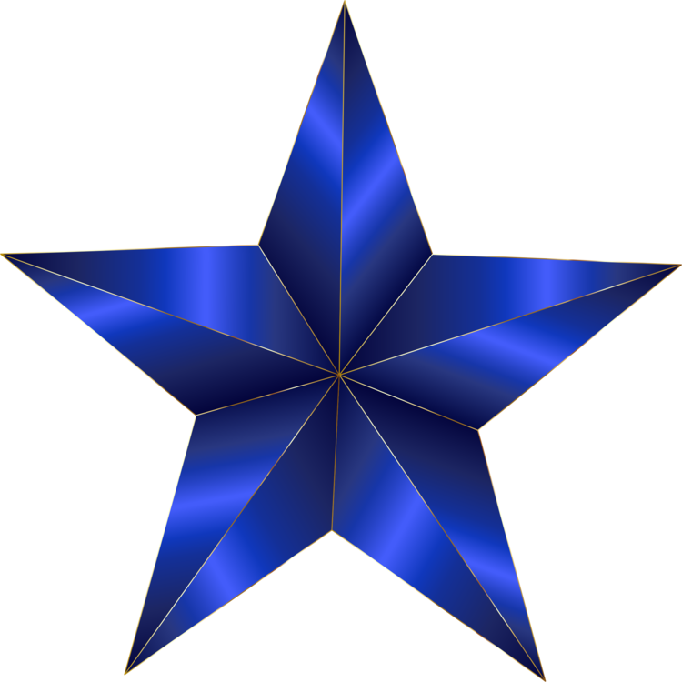 Star Sky Blue Computer Icons Yellow - Dallas Cowboys Star (750x750), Png Download