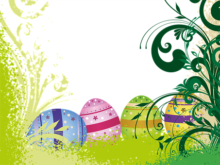 Easter Easter Eggs Egg Colorful Painted Hi - Cartaz Ovos De Pascoa (453x340), Png Download