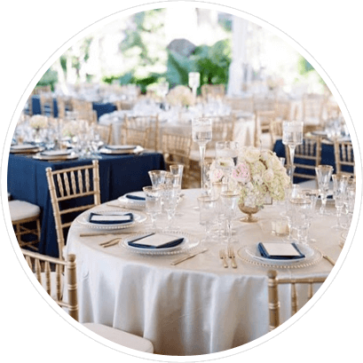 Venue Design & Decoration - Boda Decoracion Azul Marino (409x409), Png Download