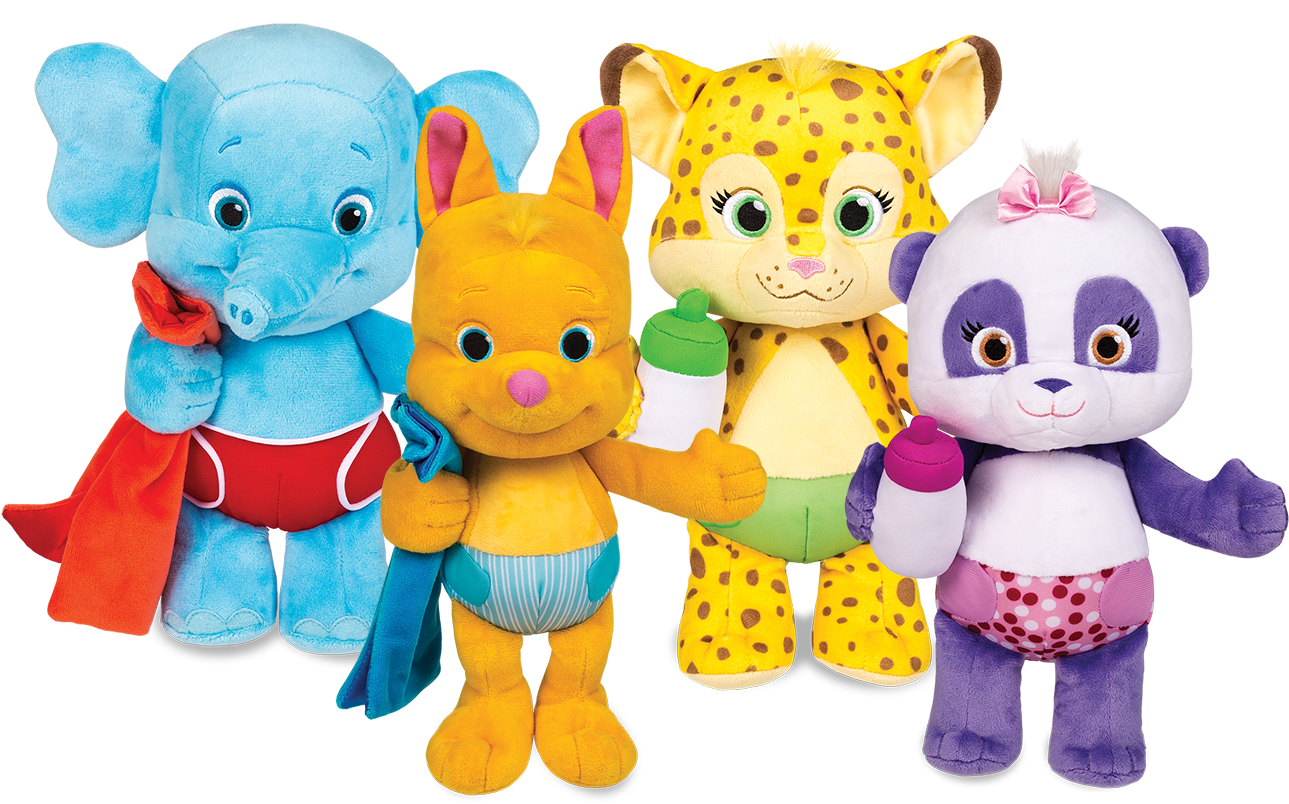 Snuggle & Play Babies Plush - Word Party Netflix Toys (1300x930), Png Download