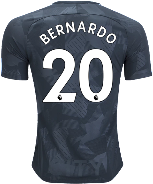 City 17/18 Third Jersey Bernardo Silva - Bernard 20 Everton (600x600), Png Download